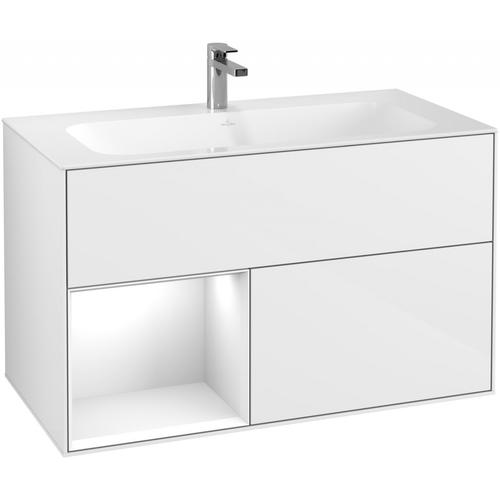 Villeroy & Boch Waschtischunterschrank Finion F03 996x591x498mm mit Regalelement , F030GFGF F030GFGF