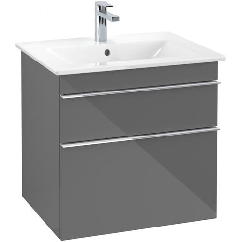 Villeroy & Boch Waschtischunterschrank Venticello A92401FP, B:603, H:590, T:502mm, Glossy Grey A92401FP