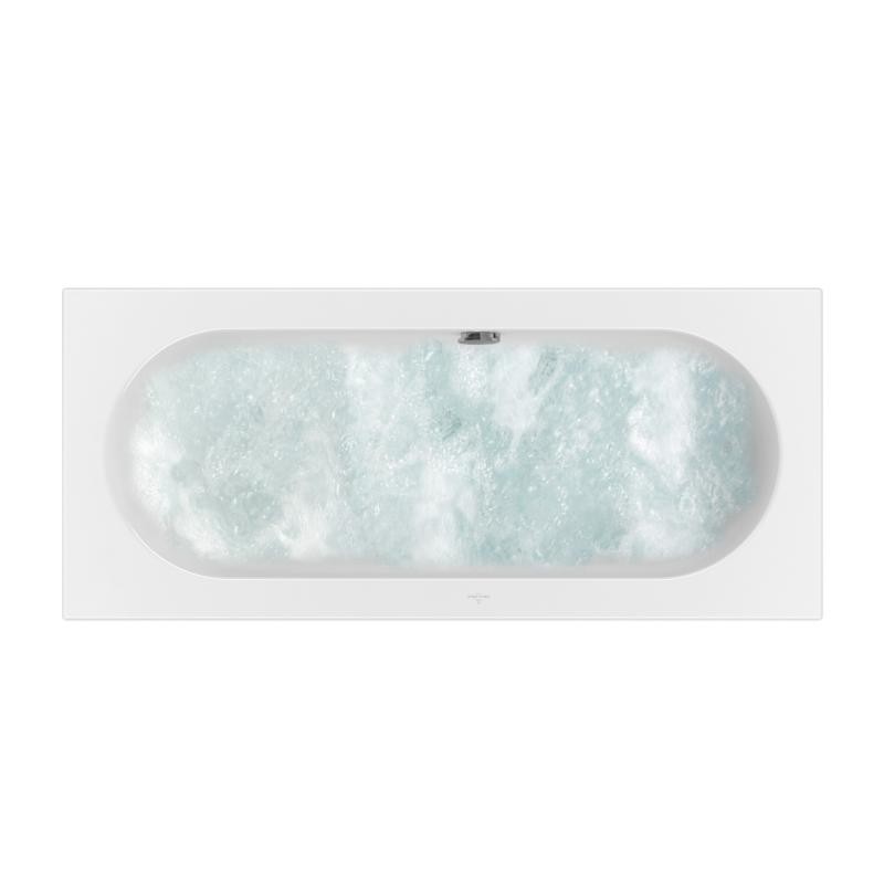 Villeroy & Boch Loop & Friends rechteckige Badewanne, mit Whirlpoolsystem Special Combipool Active ( UAP170LOF2B1VRW Image