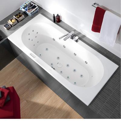 Villeroy & Boch Loop & Friends rechteckige Badewanne, mit Whirlpoolsystem Combipool Comfort (CC), 18 UCC180LOF2A2VRW Image