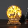 Christmas Wood Ambient Light Stable Exquisite Craftsmanship Lights for Home Party Decoration