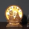 Christmas Wood Ambient Light Stable Exquisite Craftsmanship Lights for Home Party Decoration