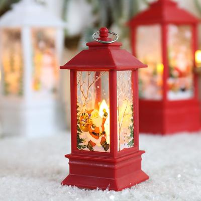 Christmas Decorative Lantern Led,Santa Snowman Elk Indoor Lanterns Decorative,Outdoor Hanging Lantern,Decorative Lanterns.