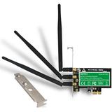 Wireless Dual Band N900 3x3 MIMO PCI Express(PCI-E Wi-Fi Adapter for PCs or Working Stations-PCIE Wi-Fi Card-PCIE Wireless Adapter-Qualcomm Atheros Wireless Network Adapter(NET-N900)
