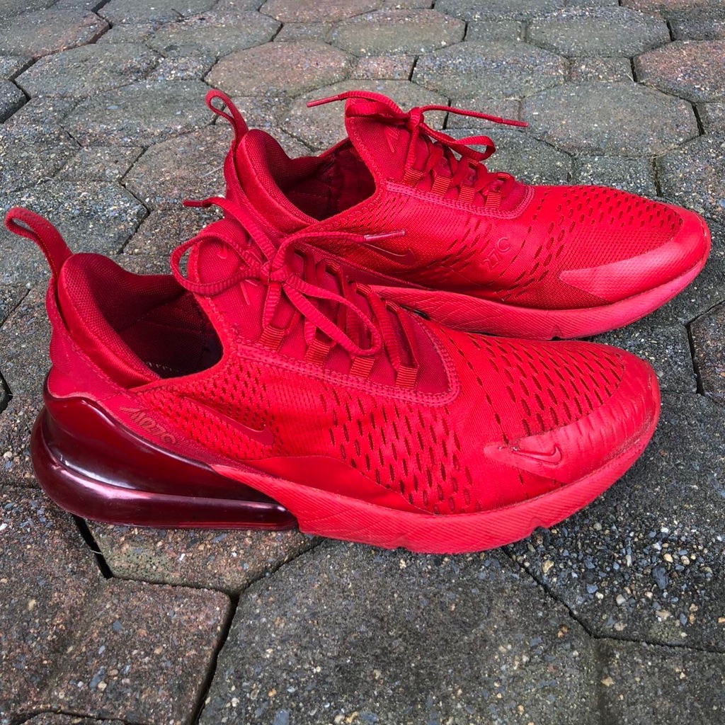 Nike Shoes | (Men’s 10.5) Nike Air Max 270 'University Red' Shoe | Color: Red | Size: 10.5