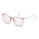 Rodenstock Quadratisch Azetat Brillen in Rose, Gold für Damen, Brille mit Sehstärke, optional mit Sonnenbrillen tönung oder Blaulichtfilter (Modell R7134)