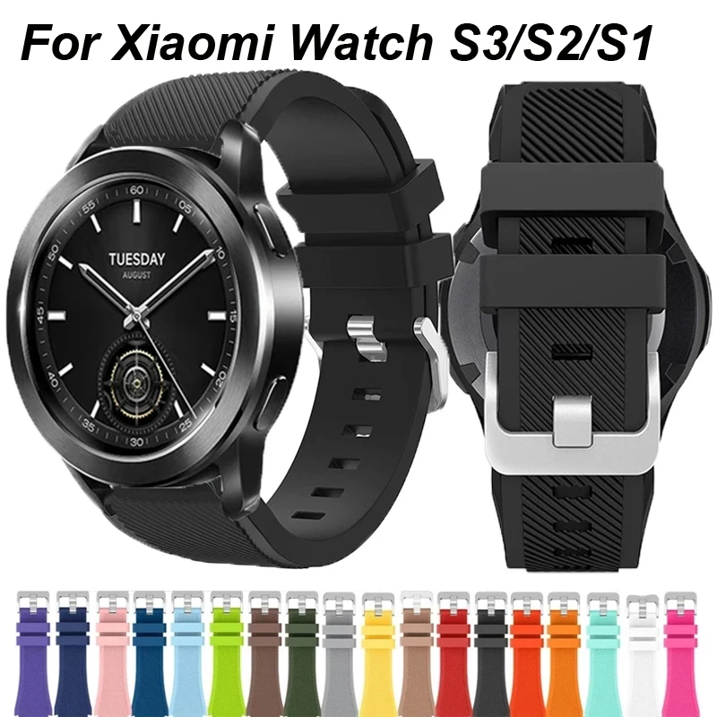 Silikonband für Xiaomi Watch S3/S2/S1 Active/S1 Pro/Mi Watch Color 2 Armband für Xiaomi Watch 2 Pro Sport Schnellverschlussarmband Image