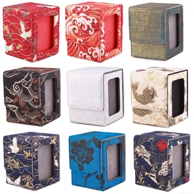 100+ Trading Card Deck Box Halter Commander Card Carrying Organizer Case MTG TCG Brettspiele Image