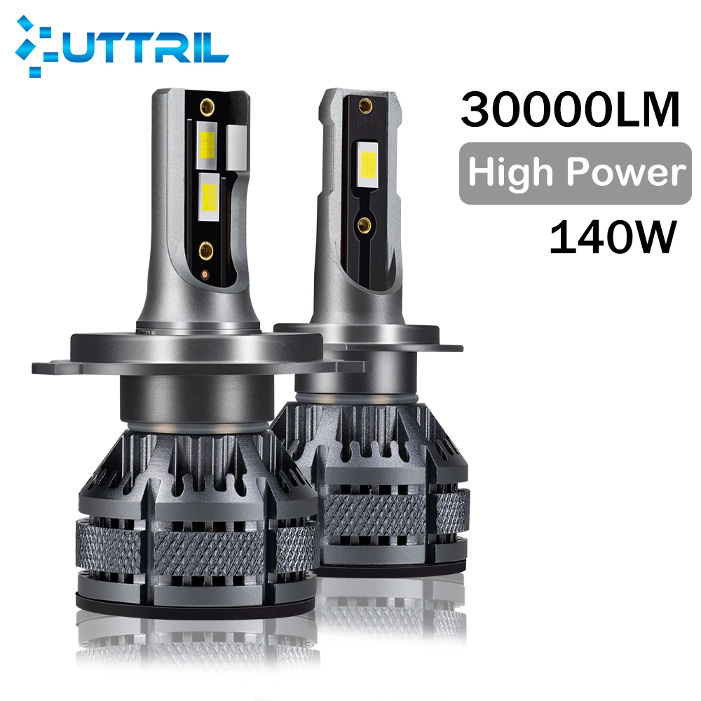 H7 H4 Led Phare 6000K H1 H8 H11 Led Ampoule Antibrouillard 9005 HB3 9006 HB4 Auto Lampe 30000LM 140W 12V Voiture Ampoule Moto