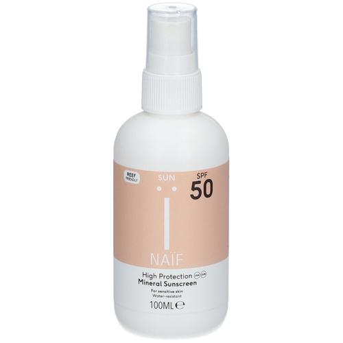 Naif Sun Mineral Sunscreen Spray Spf50 100 ml