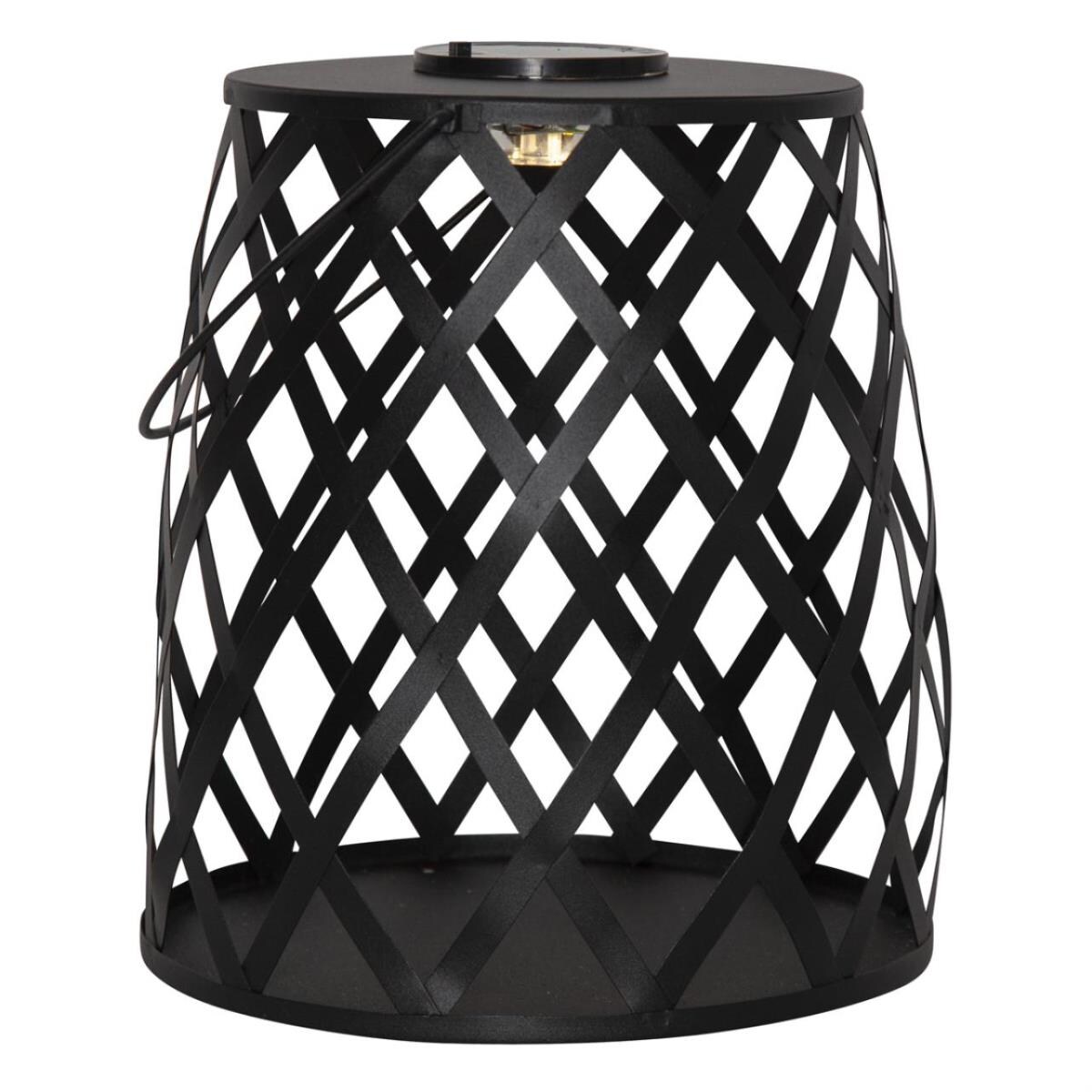 StarTrading LED Solar Laterne zum Hängen o. Stellen H: 28cm Sensor Terasse Garten Image