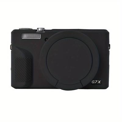 TEMU Camera Case For G7 X Digital Camera Case Soft Silicone Protective Cover With Removable Lens Cover For G7x3 Dslr Camera(no Camera)
