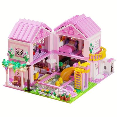 TEMU House Building Sets Building Blocks Toy At Home Building Toys For Girls 1523 Pieces Mini Bricks Compatible With Legoed Halloween Christmas Gift