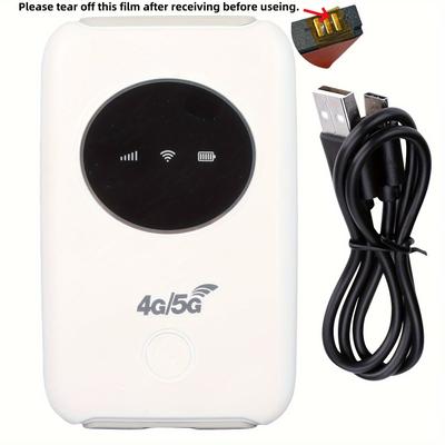 TEMU 4g Lte Usb Wifi Modem 300mbps Unlocked 5g Wifi Micro Sim Card Slot Built In 3200mah Wireless Portable