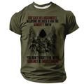 T-shirt pour homme patriote des vétérans Jour des Vétérans soldat des Templiers T-shirt à manches courtes impression 3D col rond créateur mode militaire style de rue quotidien sportif blanc vert gris