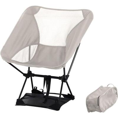 Campingstuhl Wanderlust grau leicht 800g Aluminiumgestell - Reisestuhl Outdoorstuhl Faltstuhl Image