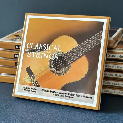 Classical Guitar Strings - Nylon Core Basses - Silver-Plated Copper Alloy Wound - Normal Tension /