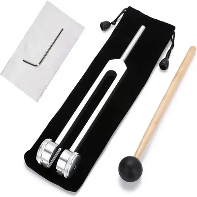 128 Hz Tuning Fork Set Weighted Bio-Acoustic Tuning Fork for Healing Chakra,Sound Therapy,Reliever