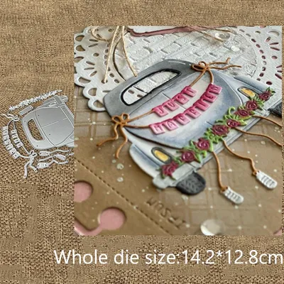 New Design Craft Metal stencil mold Cutting Dies wedding car decoration scrapbook die cuts Album