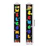 Back School Couplet Banner First Day of School Banner Welcome Back Hanging Fabric Banner Backdrop Flag for School Classroom Decoration