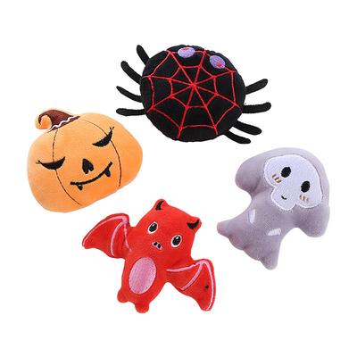 4 Pcs Halloween Pumpkin Shaped Cat Toys Cat Mint Teasing Cat Teeth Grinding Bite Resistant Pet Products Holiday Cat Toys