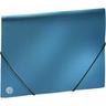 Ecobra Eckspannmappe A4 PP blue metallic