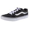 Sneaker VANS "CALDRONE", Gr. 34,5, schwarz, Leder, sportlich, Schuhe, mit kontrastfarbenem Logobadge an der Ferse