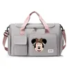 Frauen Disney Mickey Mouse tragen Reisetasche große Kapazität Fitness studio wochen ende Reisetaschen mit Schuh fach Sport Fitness Handtasche