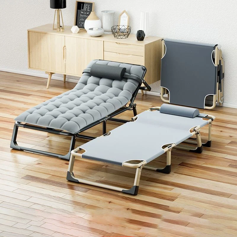 GIANXI Sommer Outdoor Camping Bett Klappstuhl Wohnzimmer Nickerchen Maschine Klappbett Einfache Büro Nickerchen Bett Liege Image