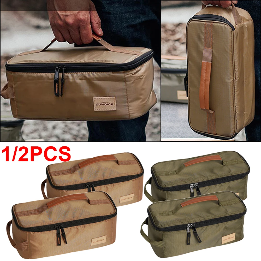 1/2pcs Kochgeschirr Veranstalter Tasche Handtasche Camping Reise Aufbewahrung tasche Picknick Wandern Outdoor Camping Utensilien Set Herd Tasche Image