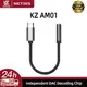 KZ Adattatore audio originale AM01 da tipo C a 3,5 mm 32 bit/384 kHz Hi-Fi DAC + IC Amplificatore Cavo audio per auricolari a doppio chip per KZ EDX PRO