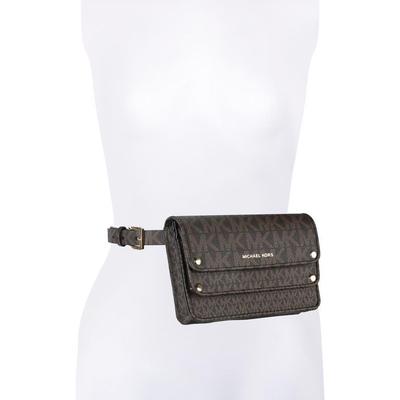 Michael Kors Logo Faux Leather Belt Bag