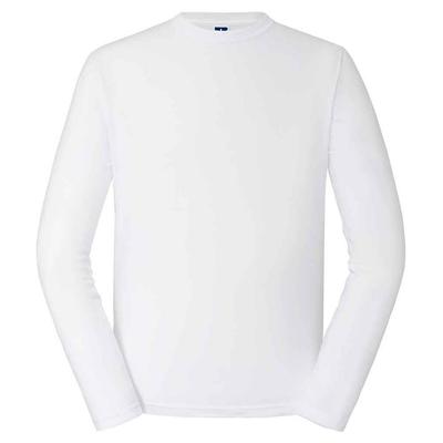 Russell - "Classic" T-Shirt für Herren/Damen Unisex Langärmlig (Weiß) Image