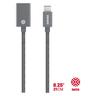 Kanex DuraBraid™ Aluminium USB-C auf USB 3.0 Typ A Adapter (Space Grey)