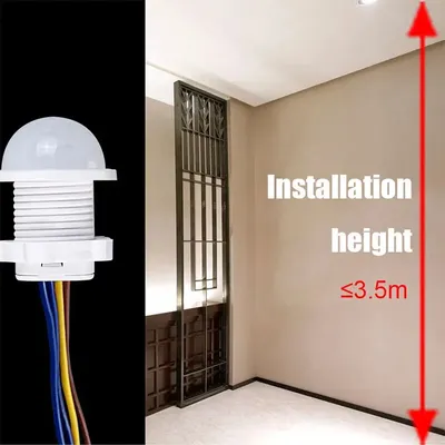 AC 85V-265V LED PIR Infrared Detector IR Infrared Motion Sensor Switch Adjustable Time Delay Switch