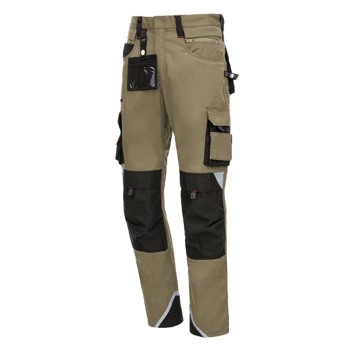 AS Arbeitsschutz Arbeitshose Nitras Motion Tex Pro FX | lang | khaki | Stretch | Gr.48 Image