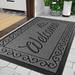 Red Barrel Studio® Door Mat Heavy Duty Doormat Outdoor, Rubber in Gray | 17" W x 29.5" L | Wayfair 3BADAA044A5945CABA4C470DBE6F0D3C