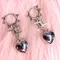 Gioielli gotici Orecchini a cerchio a forma di cuore con spina Orecchini con ciondoli Grunge Estetica punk Donna Accessori donna Orecchini moda coreana