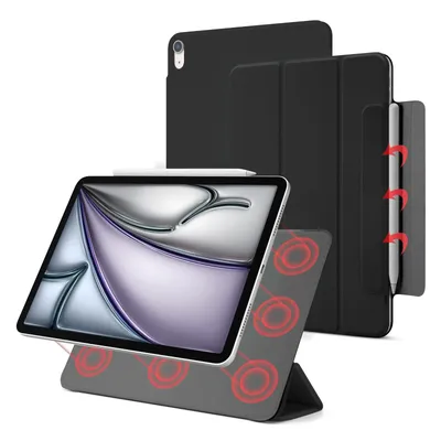 For iPad Pro 13 Case M4 2025 Air 11 M3 M2 Powerful Magnetic Attachment Slim Trifold Stand Case for iPad Air 5 6th 10th Pro 12.9