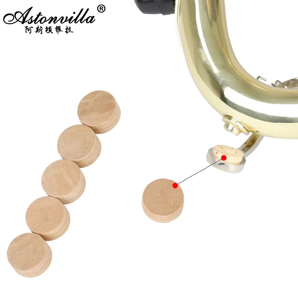 5Pcs Release waterKey Spieß Ventil Kork Pad Für Trompete Posaune Reparatur Messing Instrument Zubehör Durchmesser 9mm Dicke 4mm Image