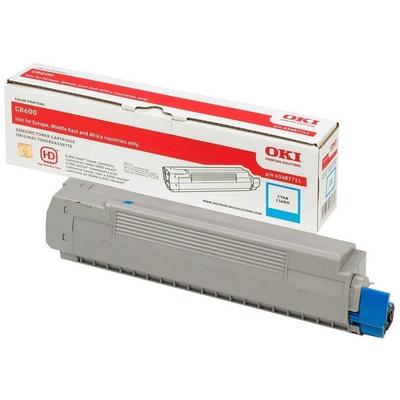 Original OKI 43487711 Toner Cyan