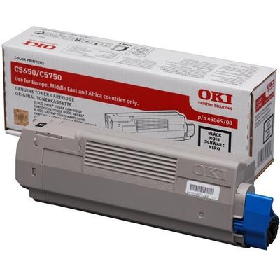 Original OKI 43865708 Toner Schwarz