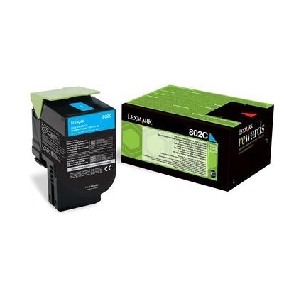 Original Lexmark 80C20C0 / 802C Toner Cyan