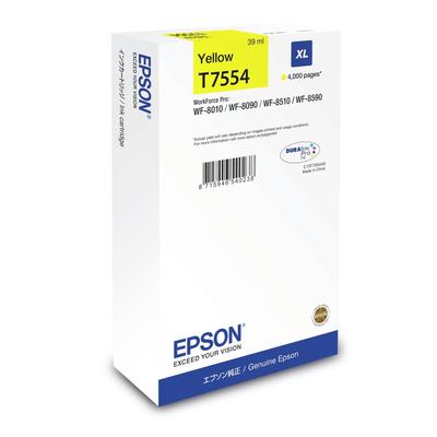 Original Epson C13T755440 / T7554 Druckerpatrone Gelb Image