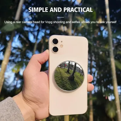 Magnetic Selfie Mirror For Back Camera Slim Phone Convex Mirror for MAGSAFE 15 14 13 Max Plus For