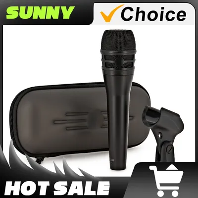 High Quality KSM8 Professional Dynamic Handheld Microphone Karaoke Wired Microphone With Clip Stereo