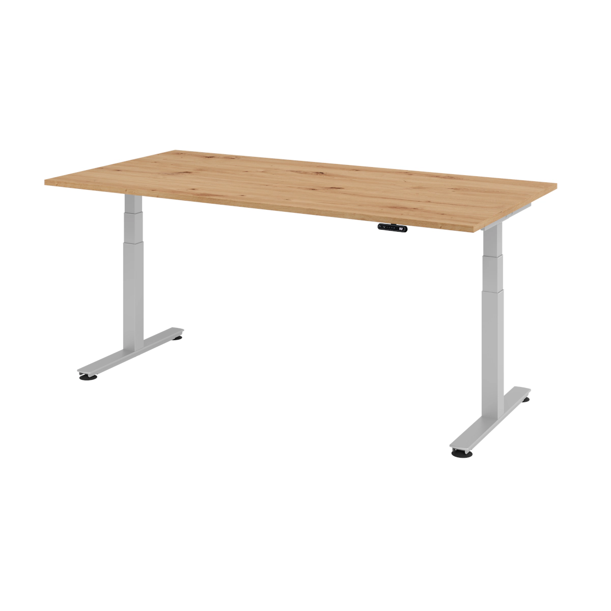 Hammerbacher-Sitz-Steh-Schreibtisch el.200x100cm Asteiche-VXDSM2E/R/S Image