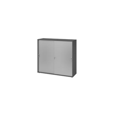 Hammerbacher-Schiebetürenschrank 3 OH BM Graphit/Silber-V1753S/G/S/BM Image