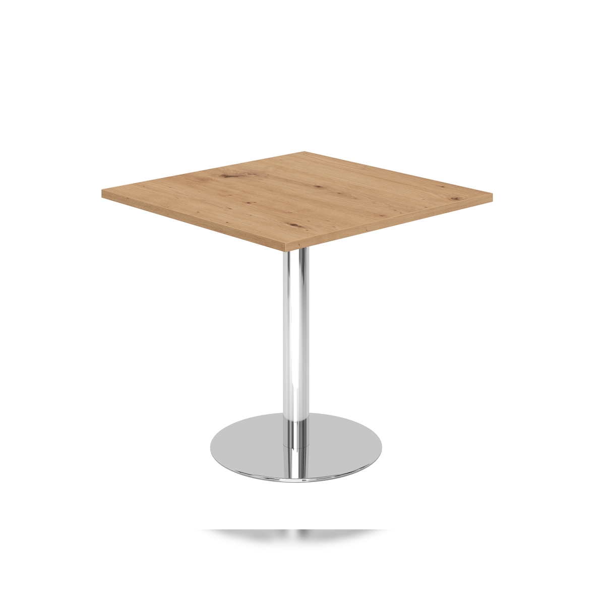 Hammerbacher-Besprechungstisch 80x80cm Asteiche/Chrom-VSTF88/R/C Image