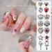 Eisoary Nail Ornament Sparkling Exquisite Shape Anti-Oxidation Stunning Visual Effect Easy to Apply Decorative Alloy 3D Sailor Moon Style DIY Manicure Jewelry Nail Supplies Style J